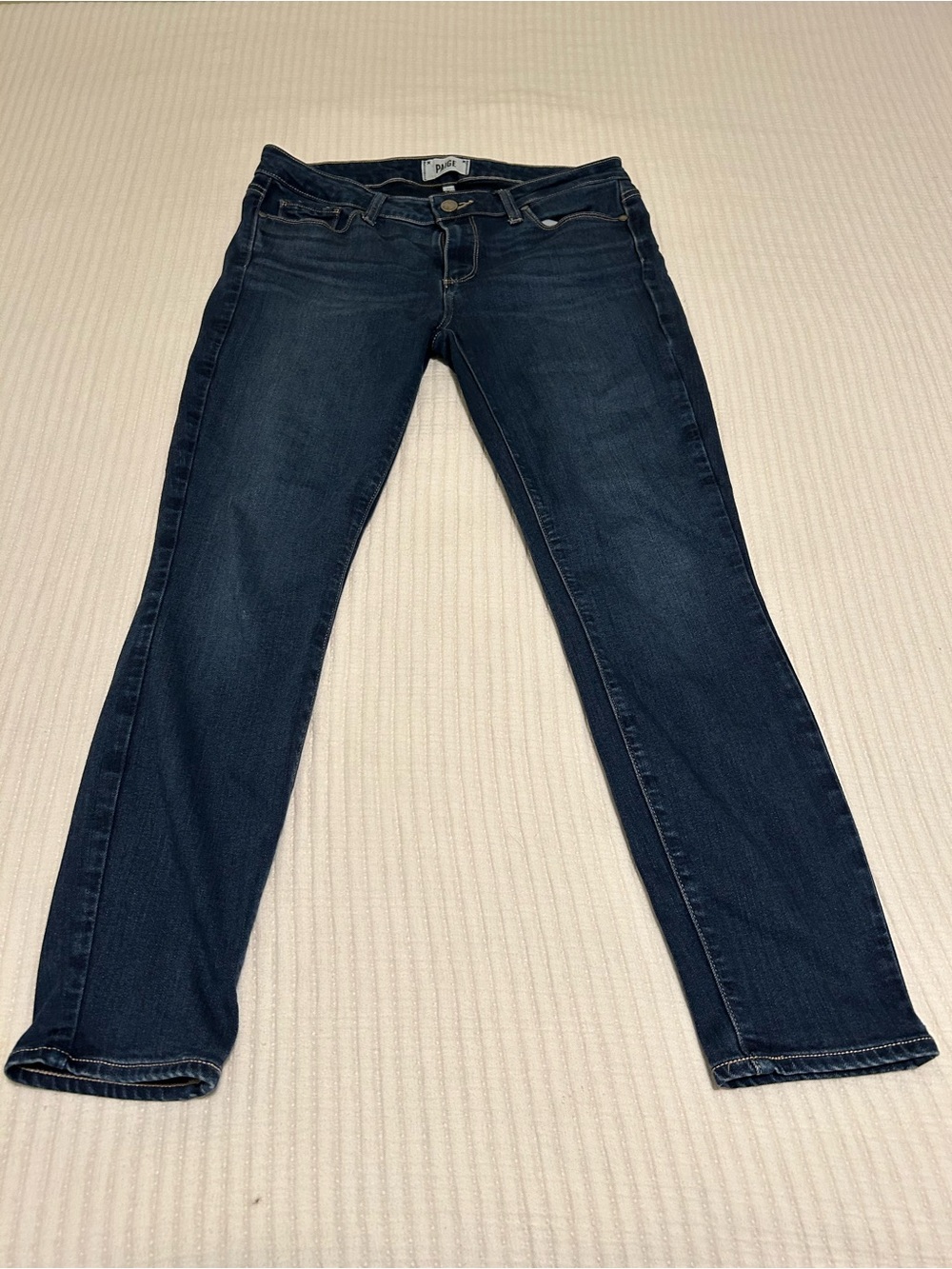 PAIGE Dark Indigo Skinny Jeans